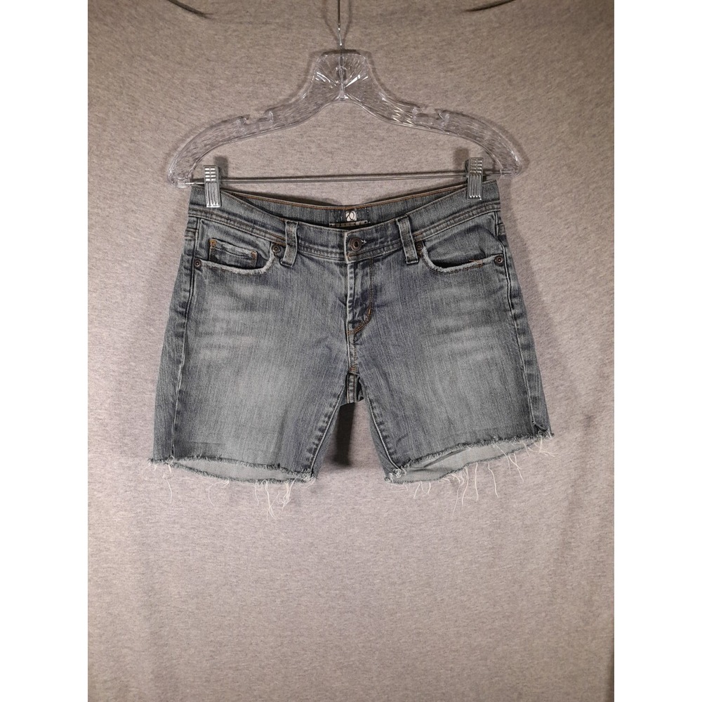 New York & Company‎ Denim Shorts Frayed Hem Casual Blue Jean Shorts Size 2
